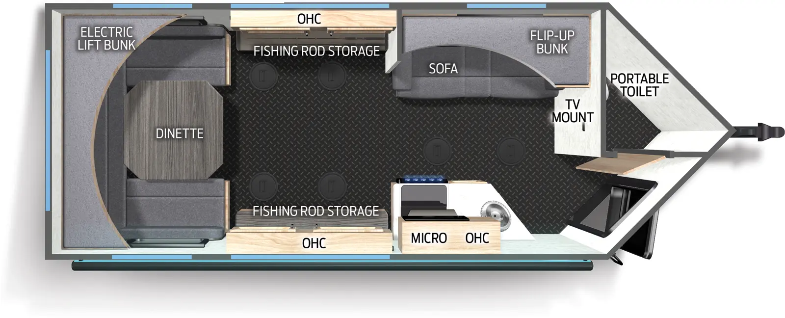 Campsite Ice 16GT Floorplan